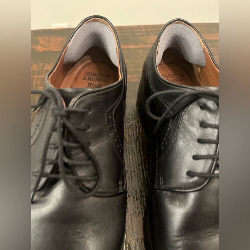 Johnston & Murphy Maddox Cap Toe Black Oxford XC4 Dress Shoes Size 11 X W EUC - Picture 5 of 11